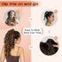 SEIKEA 18" Long Claw Ponytail Extension - PT002 Tia Multi Layered Wavy Curly Hair in Ash Blonde