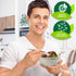 PAMI Biodegradable Sugarcane Bowls, 50 Pack - 6oz Compostable Microwavable Paper Bowls for Hot & Cold Uses