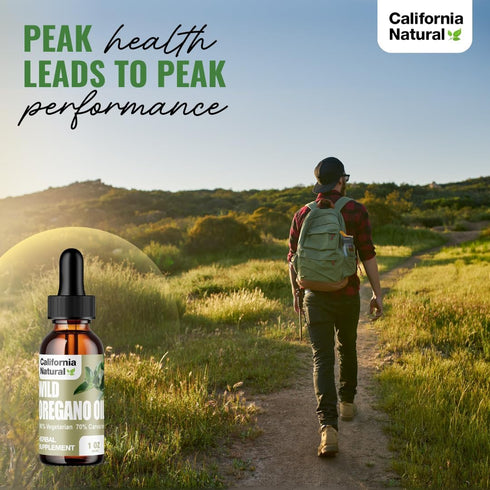 Wild Oregano Oil 1oz Bottle - California Natural - 100% Vegetarian Immune System & Digestive Support