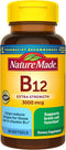 Nature Made Extra Strength Vitamin B12 3000 mcg, Dietary Supplement, 60 Softgels