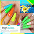 UR SUGAR Glow in the Dark Gel Nail Polish Set - 6 Colors Halloween Neon Bright Luminous Soak Off Nail Polish