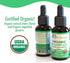 Organic Vitamin B Complex Liquid Drops, 1oz - B Vitamins Supplement with B3, B6, B7, B9 & Methyl B12 for Adults & Kids,