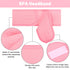 Whaline 4 PCS Spa Headband, Makeup Hair Band, Stretch Terry Cloth for Sport Yoga Shower (Pink)