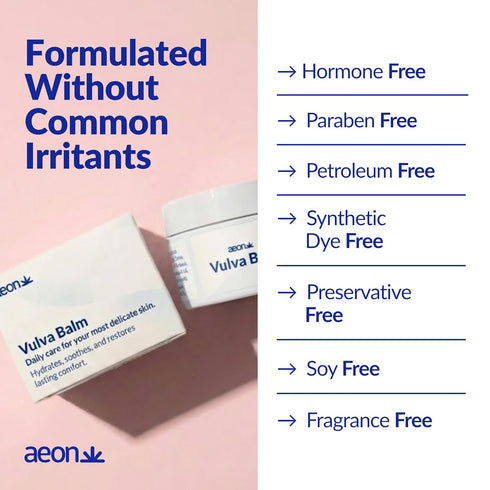 ON Ae Vulva Balm Organic External Vulvar Moisturizer for Daily Comfort & Dry, Sensitive Skin Organic Argan & Cocut