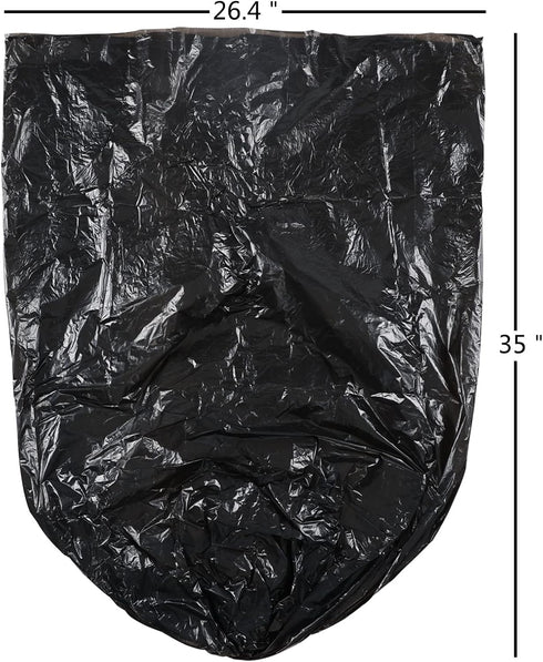13 Gallon Black Garbage Bags, Tall Kitchen Trash Bag, 6 Rolls, 150 Bags by Yesdate