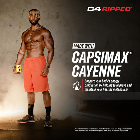 Cellucor C4 Ripped Pre Workout Powder, Cherry Lemonade, 30 Servings, Sugar Free Energy Supplement