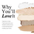 KYDA Face Highlighter Palette, High Glossy Face Illuminator Palette, Natural Glow Finish, Pearl Shimmer Smooth Baked Powder, Lasting Sparkling Highlighter Makeup-PEARL
