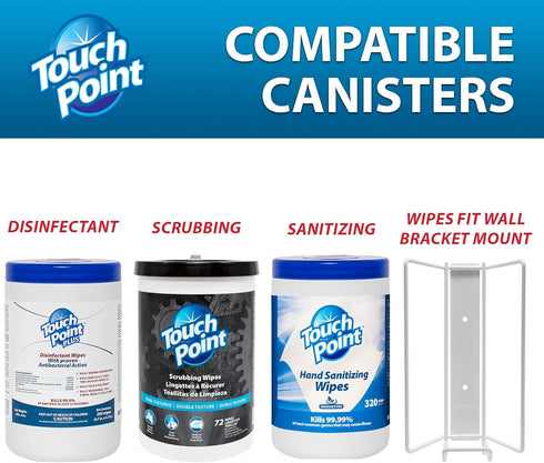 Plus Disinfectant Wipes Canister, 200 Wipes, Pre-Saturated for Industrial, Fitness, Office, Home Cleaning