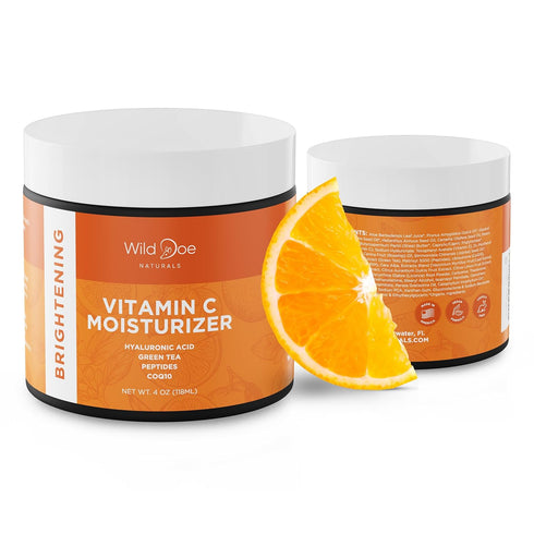 Vitamin C Face & Neck Moisturizer, Firming Eye Cream with Green Tea, Hyaluronic Acid, Vitamin E, Jojoba Oil, 4oz