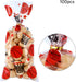 Blulu 100 Pieces Basketball Party Treat Bags with 100 Pack Gold Twist Ties for Sports Team Party Favors