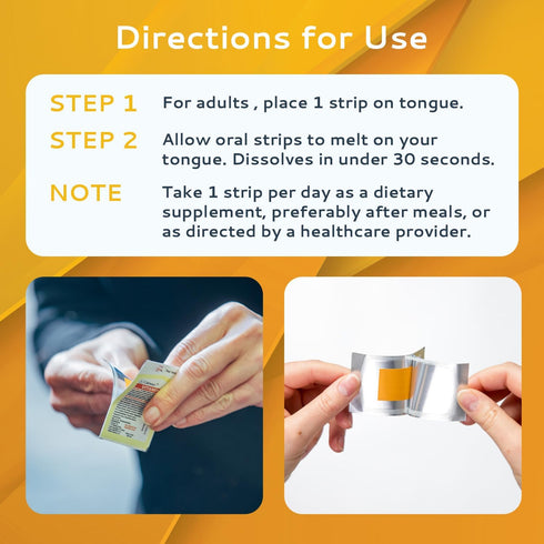 CALMOUR Vitamin D3 Strips | 2000 IU Oral Dissolvable Strips | 10 Pack | Peppermint Flavor, Boost Immunity & Focus