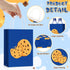 Locmeo 12 Pcs Cookie Party Gift Bags Bulk, Cookie Favor Bags with Handle Kraft Favors for Street Theme Birthday Party