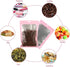 150 PCS-6x9 Reclosable Mylar Bags, Pink for Food Storage, Resealable Large Mylar Bag with Clear Window for Edible