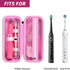 Toothbrush Travel Case Compatible with Oral-B Pro 1000, 2000, 3000, 3500, 1500, for Philips Sonicare