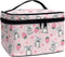 Strawberry Koala Makeup Bag, Toiletry Pouch, Desk Cosmetics Storage with Strap