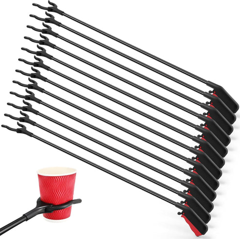 Norme 12 Pcs Grabber Reacher Tool, 31.5" Long Handle Trash Picker for Elderly, Lightweight Nonslip Claw Tool