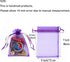 Tendwarm 50PCS 5X7 Inches Organza Gift Bag With Drawstring for Jewelry Candy Favor Pouches
