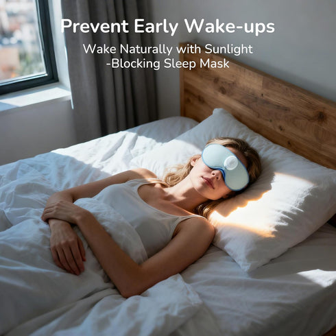 Housbay Sound Machine with Eye Mask for Sleeping, Nap & Bedroom, Blocks Snores & Prevents Early Wake-Ups for Light