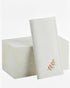 Pack of 50 White Guest Napkins Paper Disposable Hand Towels Linen Feel