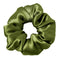 LilySilk Silk Hair Scrunchy, 100% Mulberry Silk Ponytail Holder, Frizz & Breakage Prevention, Dark Green, 1 Count