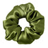 LilySilk Silk Hair Scrunchy, 100% Mulberry Silk Ponytail Holder, Frizz & Breakage Prevention, Dark Green, 1 Count