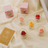 T-shin Jar,110G Tulip Flower Healing Scented Candle Glass Handmade Flower Bouquet Scented Soy Wax Aroma Decorative