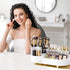 Rotating Makeup Organizer for Vanity | Large Spinning Makeup Storage with Brush Holder & Perfume Organizer