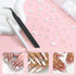 RODAKY 1000PCS White Nail Charms, 3D Bows Heart Butterfly Charms for Nail Art Decoration, DIY Accessories