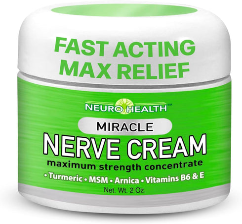 Miracle Nerve Cream - Maximum Strength Turmeric and Arnica Blend for Neuropathy Discomfort Relief