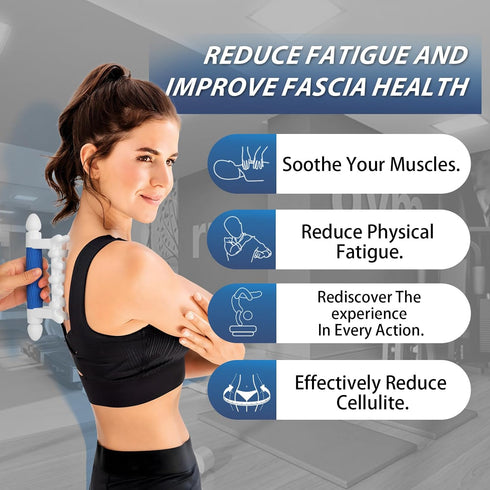 Lalawlife Fascia Massage Tool Blaster for Cellulite - Trigger Points - Muscle Relaxation,Handheld Myofascial Release