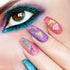 Lurrose 3 Boxes Nail Art Shell Decoration, Irregular Nail Glitter Foil Slice Stickers for DIY Craft Supplies