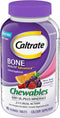 Caltrate Chewables 600 +D3 Plus Minerals, Sugar Free, Cherry, Orange & Fruit Punch, 90 Count