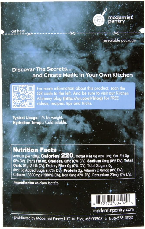 Sodium Alginate + Calcium Lactate Value Pack, Non-GMO Vegan OU Kosher Certified, 100g/4oz
