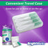 BrightWorks Mint Dental Picks, Extra Soft Rubber Bristles, Flexible Tip, 3 Packs (120 Per Pack) Travel Case Included