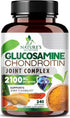 Glucosamine Chondroitin MSM Complex - Triple Strength Joint Support Supplement with Turmeric & Boswellia, 240 Capsules