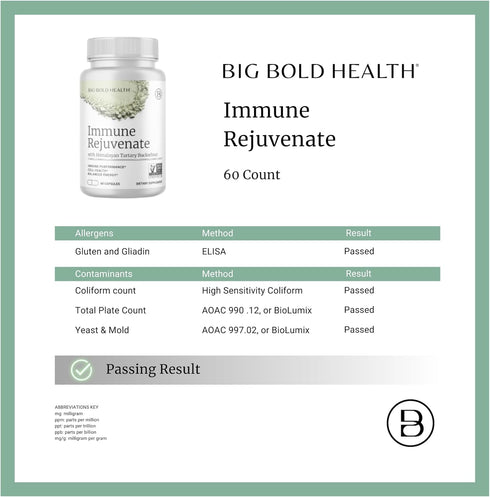 Immune Immune 60 BIG BOLD HEALTH HTB Rejuvenate - Himalayan Tartary Buckwheat - Polyphenols Supplement for Support