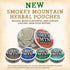 Smokey Mountain Caffeinated Pouches - Arctic Mint, Tobacco Free and Nicotine Free, 5 Can Box with 15 Pouches Per Can