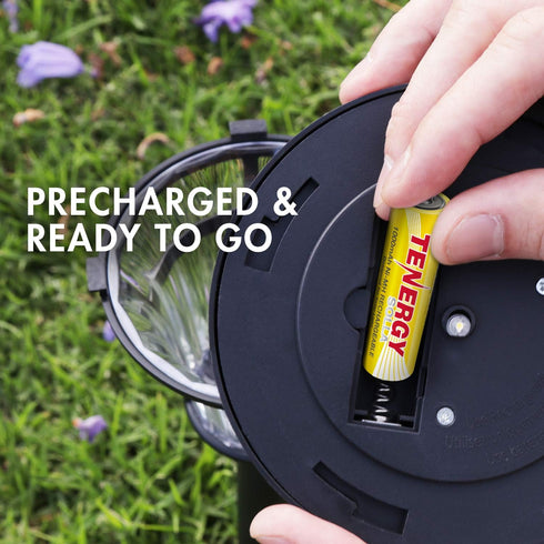 Tenergy Solla Rechargeable NiMH AA Battery - 1000mAh Solar Batteries for Solar Garden Lights, 12 Pack