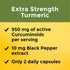 Nature Made Extra Strength Turmeric Curcumin - 1000mg with Black Pepper, 60 Vegetarian Capsules, 30 Day Supply