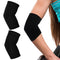 Sibba Elbow Compression Sleeve, 1 Pair Tennis Elbow Support Sleeve, Black Arm Support for Weightlifting and Sports