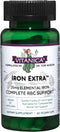 Vitanica Iron Extra, Vegan Iron Supplement with Vitamin C, Methylfolate, B12, Calcium, 60 Capsules