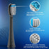 Toothbrush Replacement Heads, 6 Pcs Compatible with Waterpik Sonic Fusion SF01 SF02 / Sonic Fusion 2.0 SF03 SF04, Black