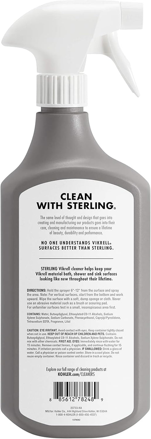 K-EC23733-NA 28 Oz Kohler Sterling Vikrell Cleaner, Fl