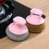 Ywmsfl Steel Scrubber for Cookware Detachable Scrubbing Head Efficient Tool Efficient Grease Removal Kitchen Essential
