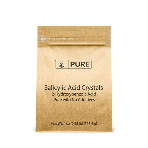 Pure Original Ingredients Salicylic Acid Crystals - 4 oz 2-Hydroxybenzoic Acid, Always Pure, No Fillers