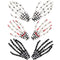 WILLBOND 6 Pieces Skeleton Hands Bone Hair Clips - Skull Clip Hairpin Zombie Punk Rock Horror Clip for Women Girls Hair