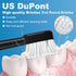 Replacement Brush Heads for WaterPik Sonic-Fusion 2.0 Flossing Toothbrush, 4 Count, Black with Covers