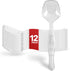 12 Count Clear Plastic Serving Spoons - Disposable Utensils for Catering, Weddings, Holiday Parties, Buffets