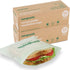 Home Compostable Resealable Sandwich Bags (7"x7"), 100 Count, Microwave & Freezer Safe Food Storage