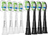 Replacement Toothbrush Heads for Philips Sonicare ProtectiveClean 4100 5100 5300 6100, 8 Count, Black/White